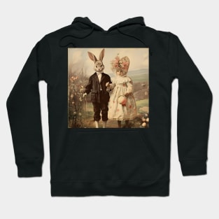 Vintage Easter Postcard Design Hoodie